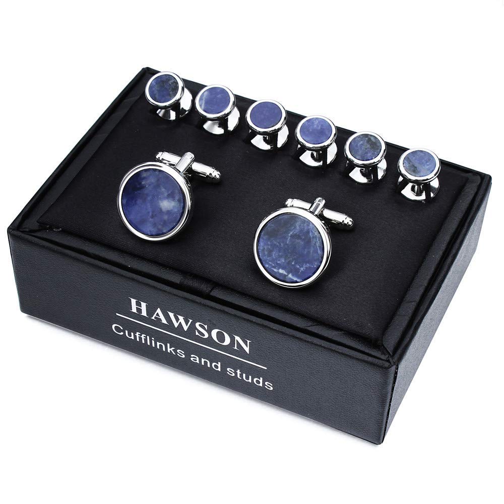 Fashion Mother-of-Pearl Tuxedo Shirt Button and Cufflink Set