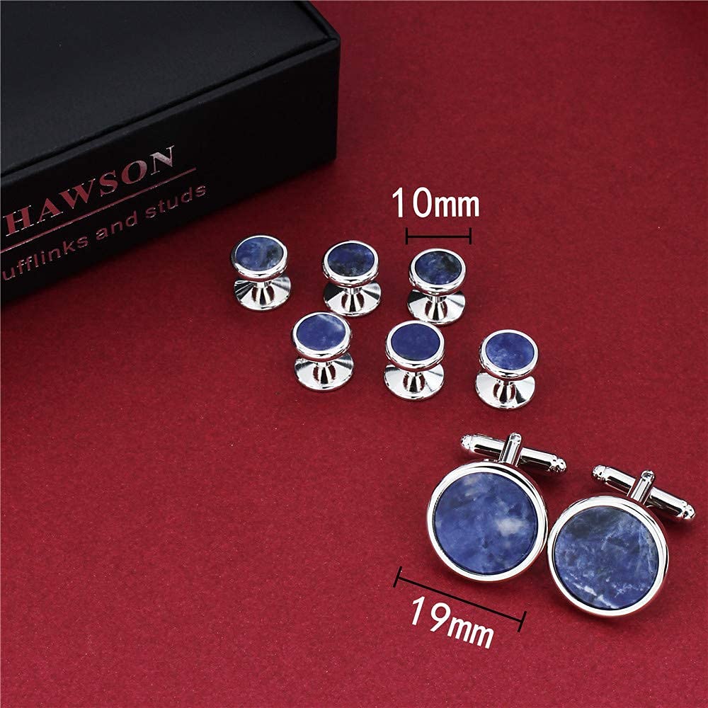 Fashion Mother-of-Pearl Tuxedo Shirt Button and Cufflink Set