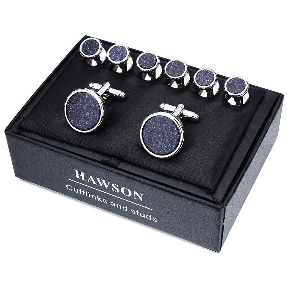 Fashion Mother-of-Pearl Tuxedo Shirt Button and Cufflink Set