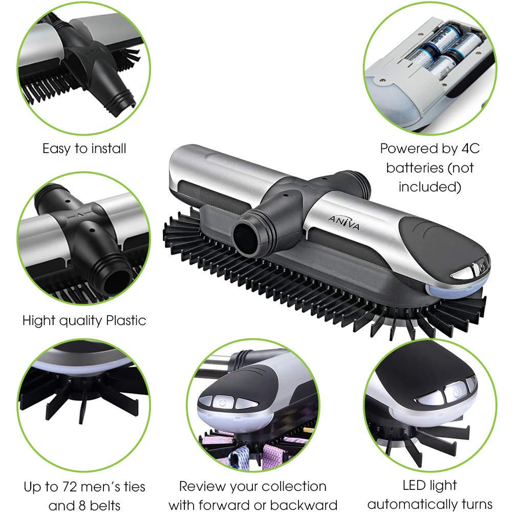 Aniva Motorized Tie Rack Closet Organizer