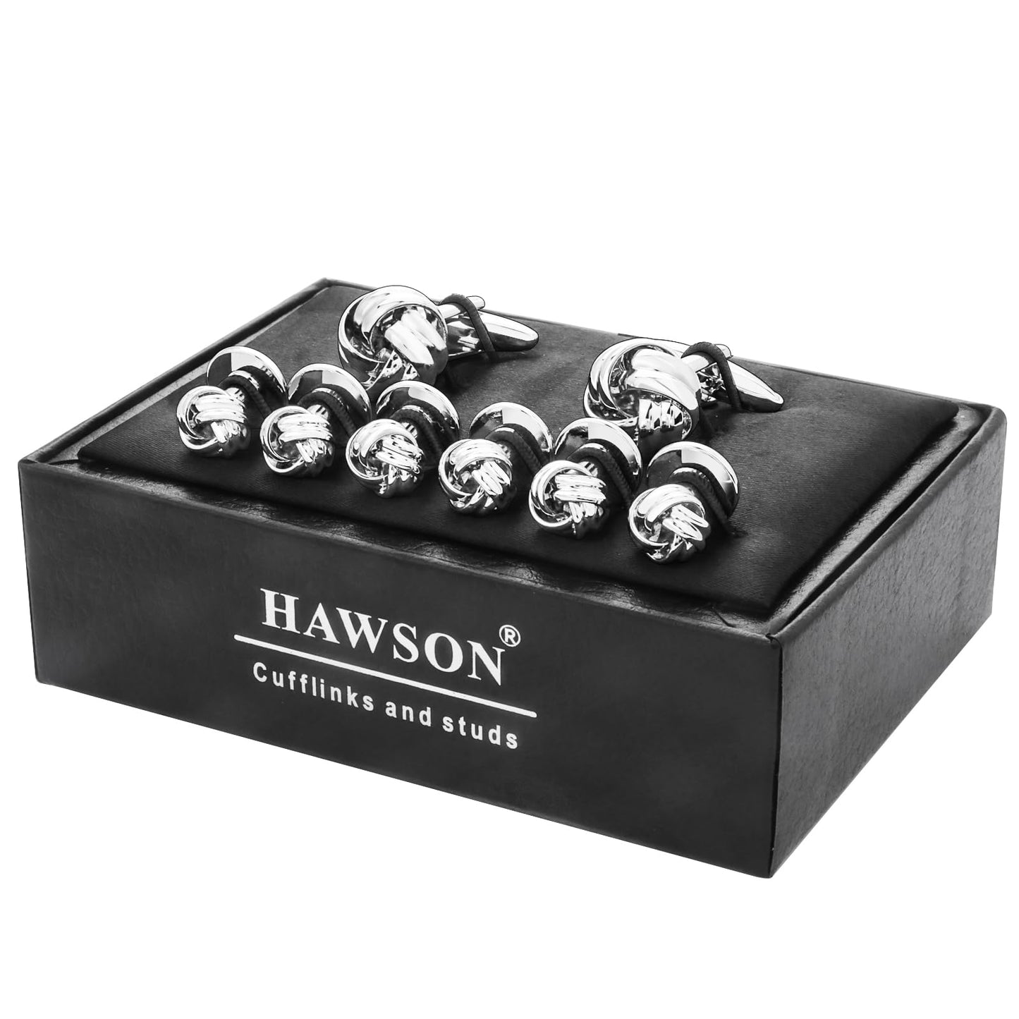Knot Cufflinks and Shirt Studs for Men
