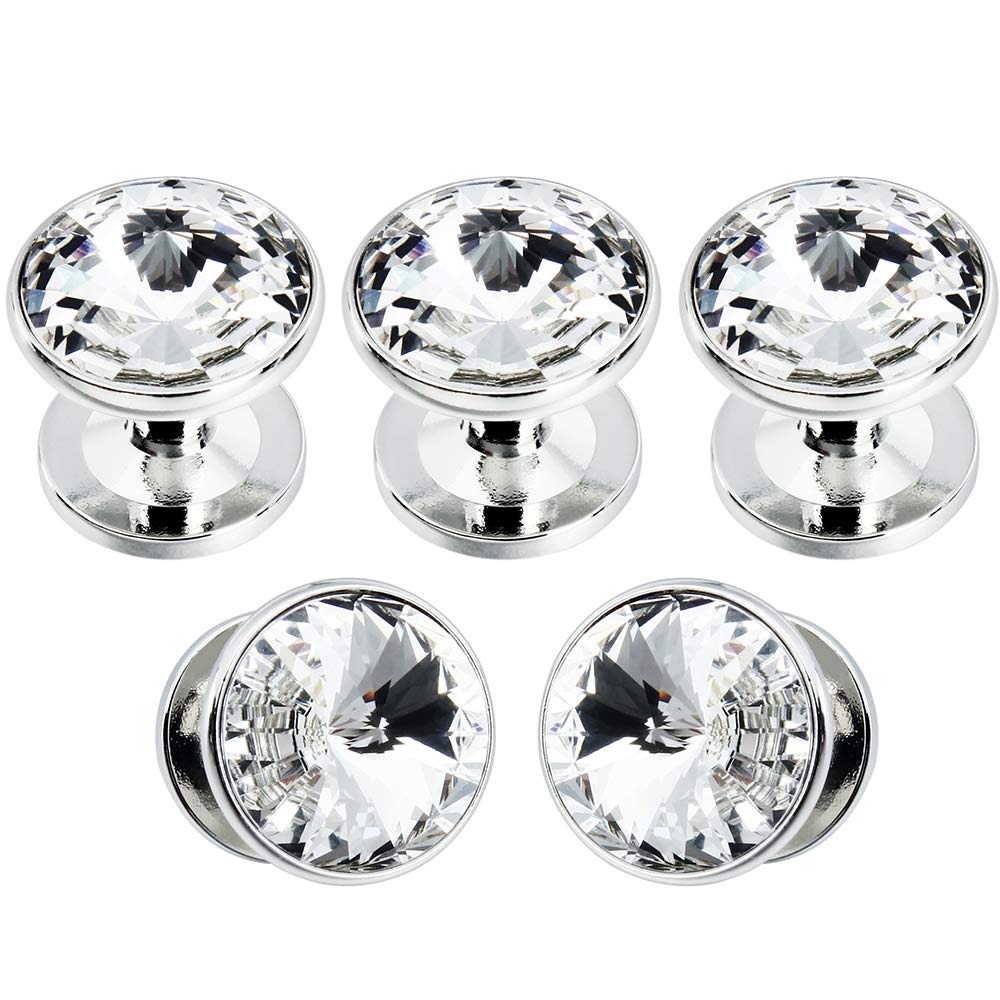 Cufflinks for Men with 4/6 pcs Shirt Studs Set, Gift Box Packed