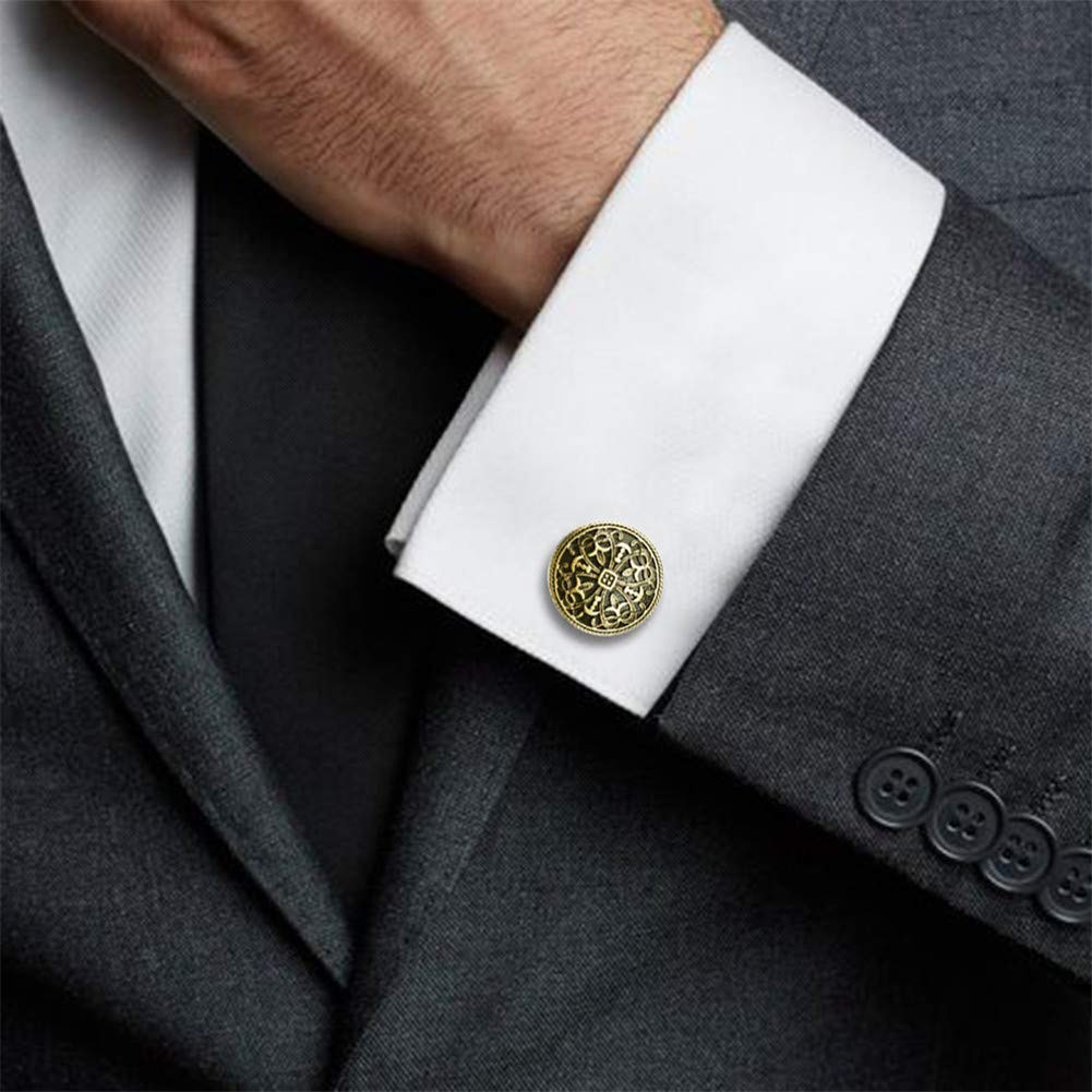 Gold Cufflinks and Tuxedo Studs for Men
