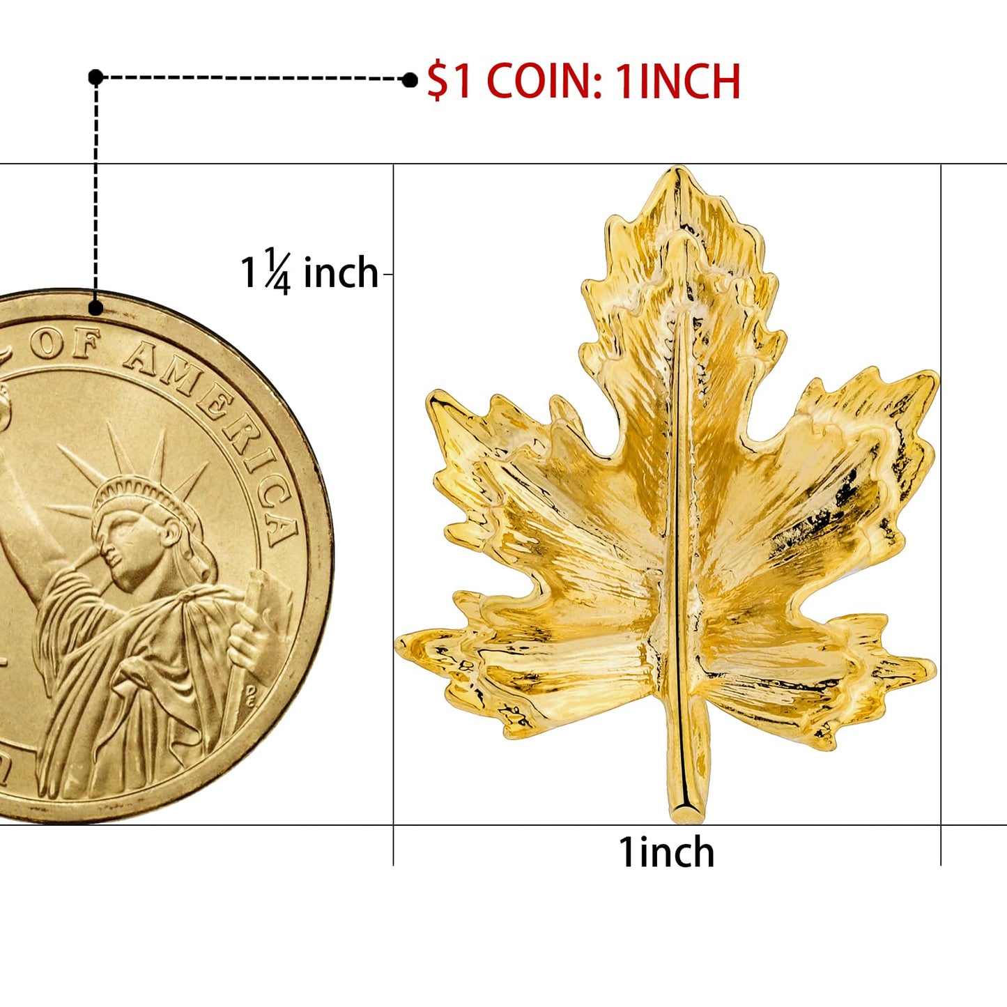 18K Gold Tone lapel Pins Brooch for Men Suit