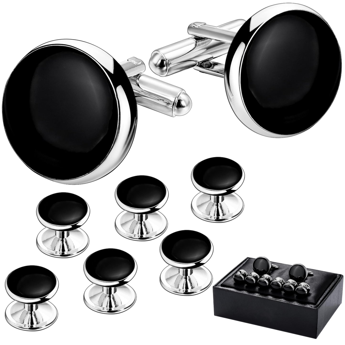 Men’s Cufflinks and Tuxedo Studs Set
