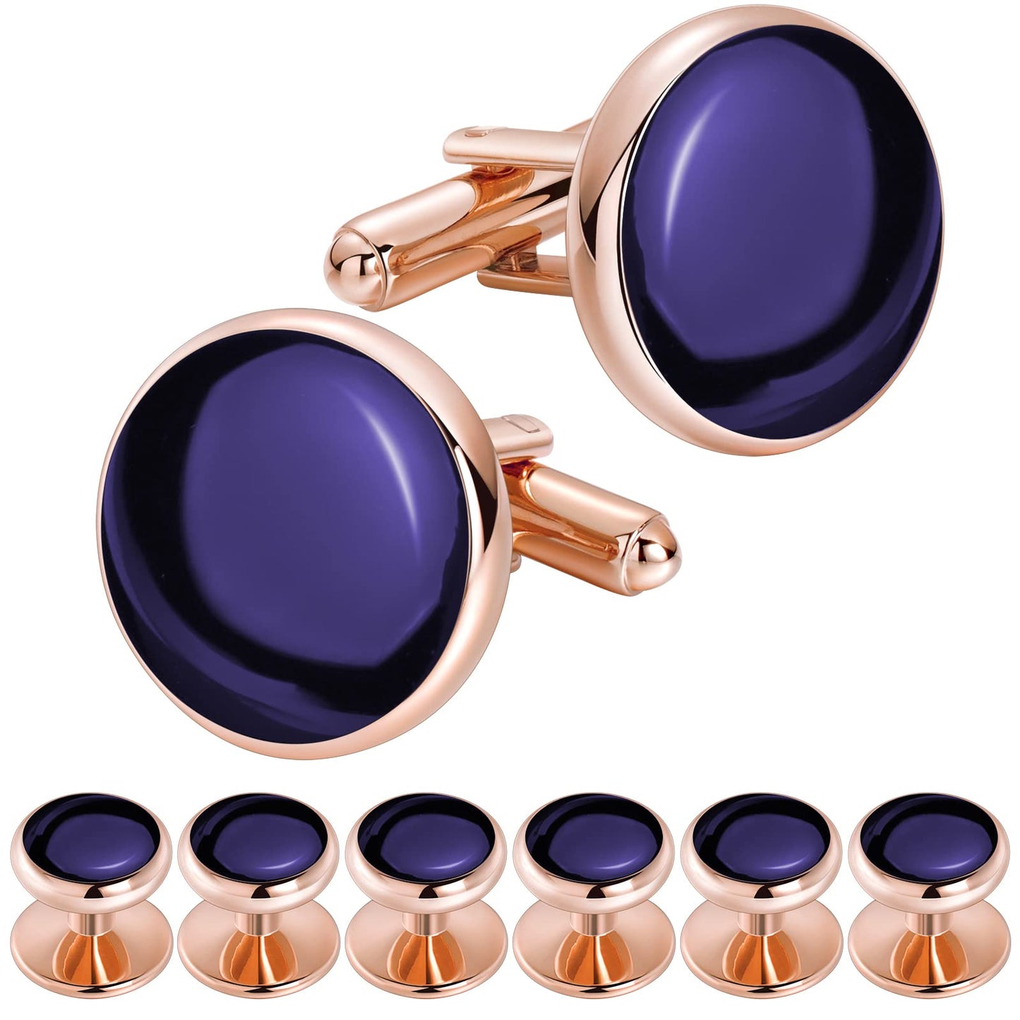 Men’s Cufflinks and Tuxedo Studs Set