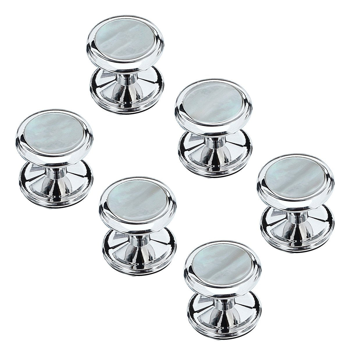 Fashion Mother-of-Pearl Tuxedo Shirt Button and Cufflink Set