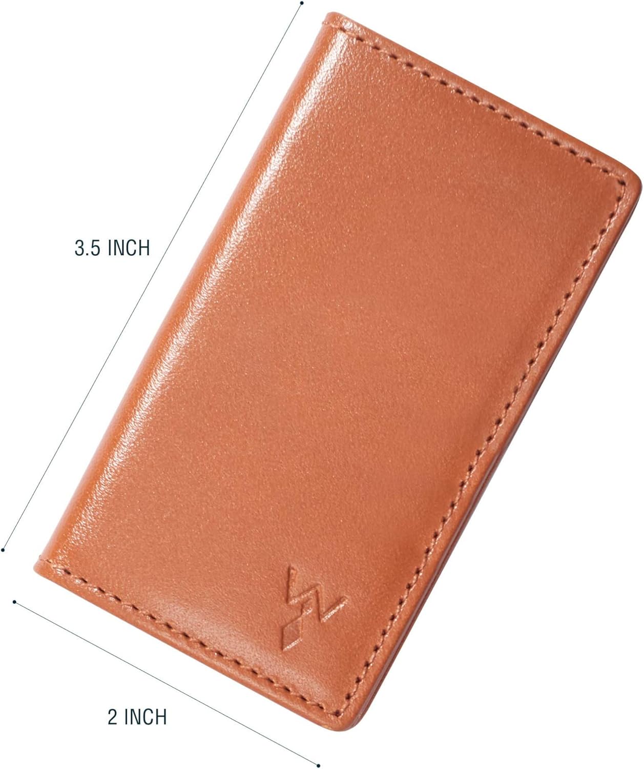 Würkin Stiffs Assorted Power Stays Magnet Collar Stay Travel Set | Tan Leather Wallet Case | Slim Tie Bar Clip Set | Set of 3 1.65" Brushed Finish Tie Clips | As Seen on Shark Tank