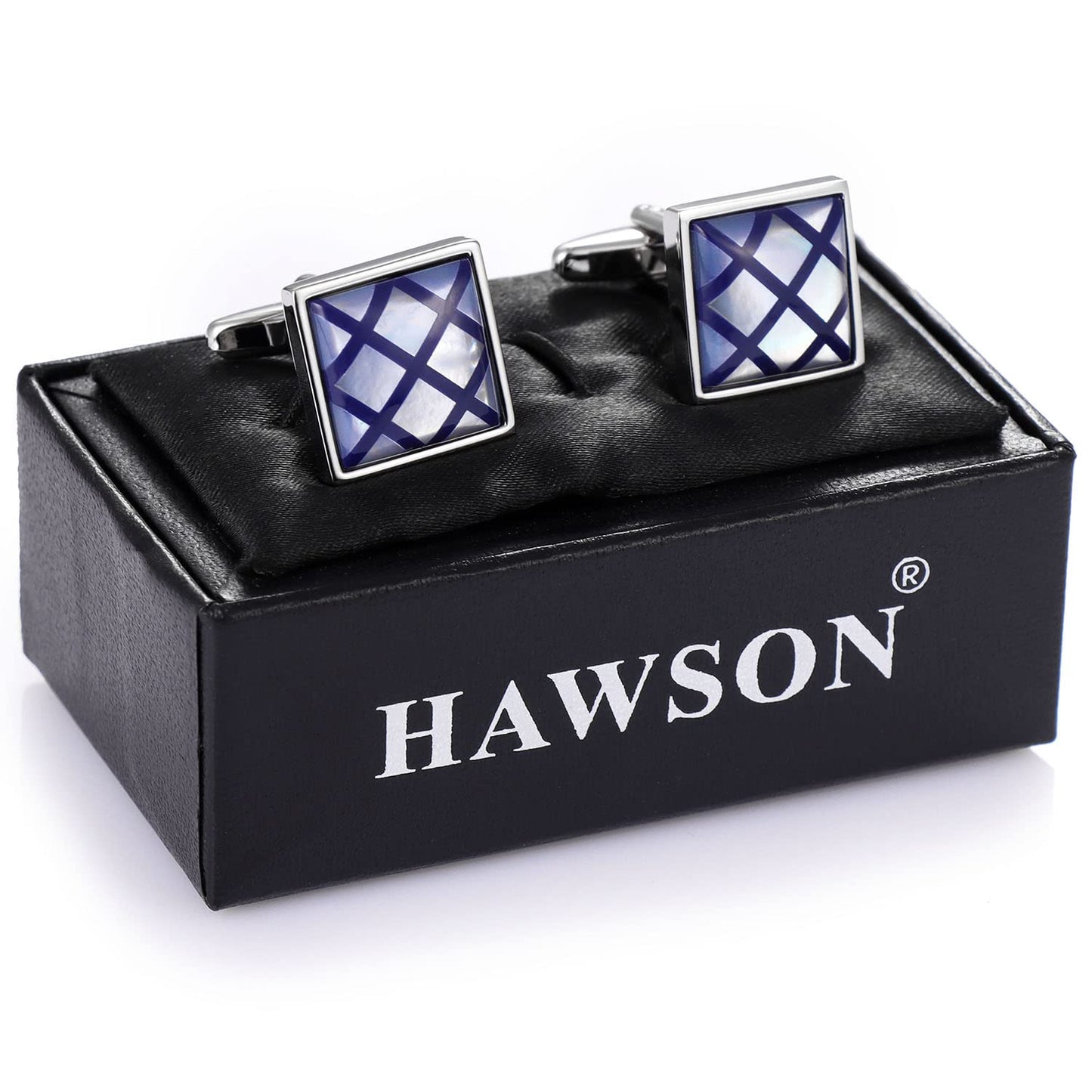 Handmade Classic Mother of Pearl Silver Cuff Links