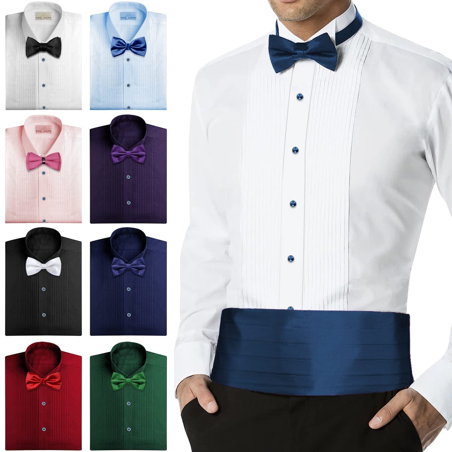 Crystal Shirt Studs for Men's Tuxedo Shirt