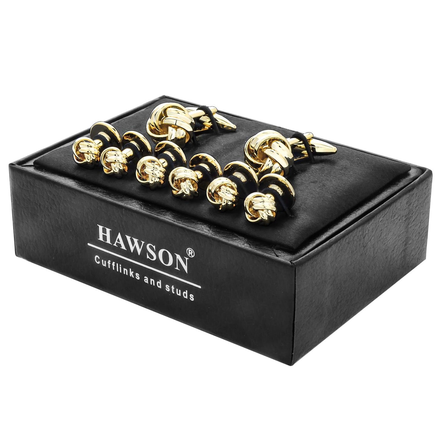 Knot Cufflinks and Shirt Studs for Men