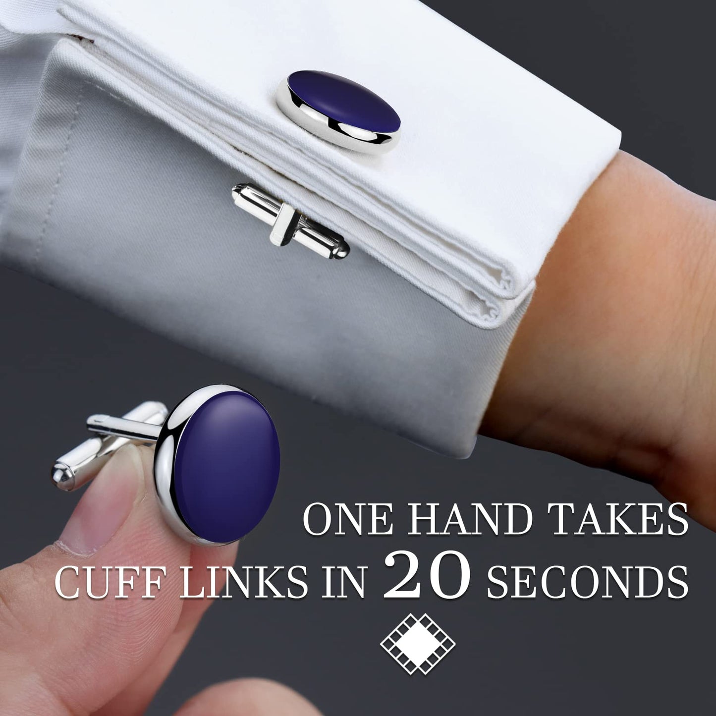 Men’s Cufflinks and Tuxedo Studs Set