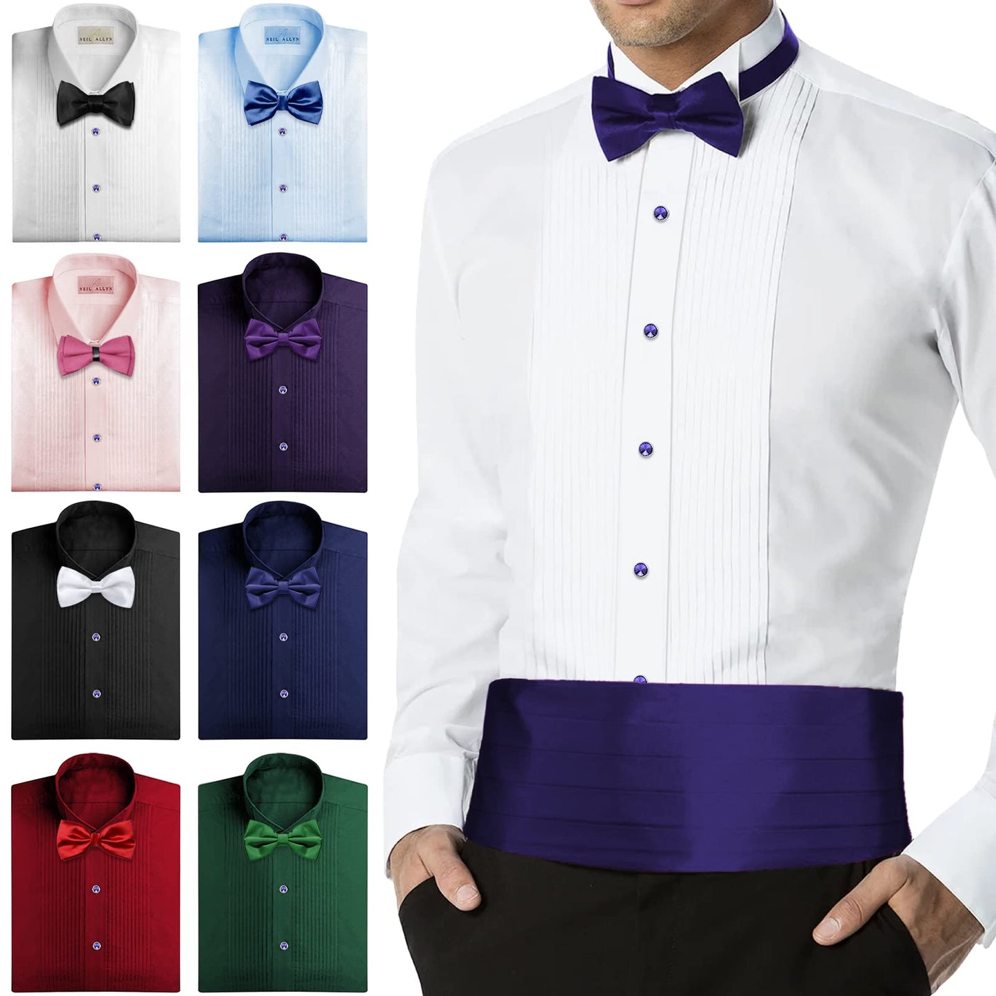 Crystal Shirt Studs for Men's Tuxedo Shirt