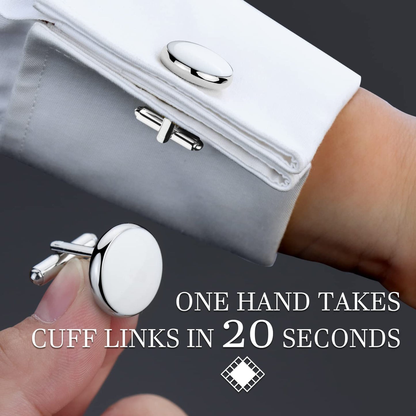 Men’s Cufflinks and Tuxedo Studs Set