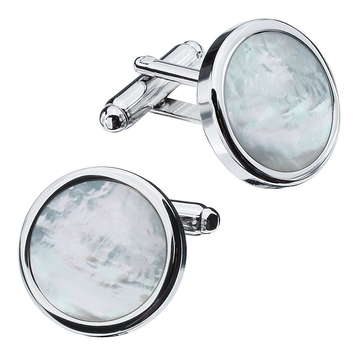 Fashion Mother-of-Pearl Tuxedo Shirt Button and Cufflink Set