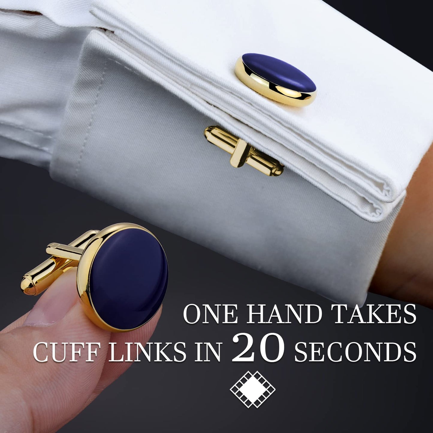 Men’s Cufflinks and Tuxedo Studs Set