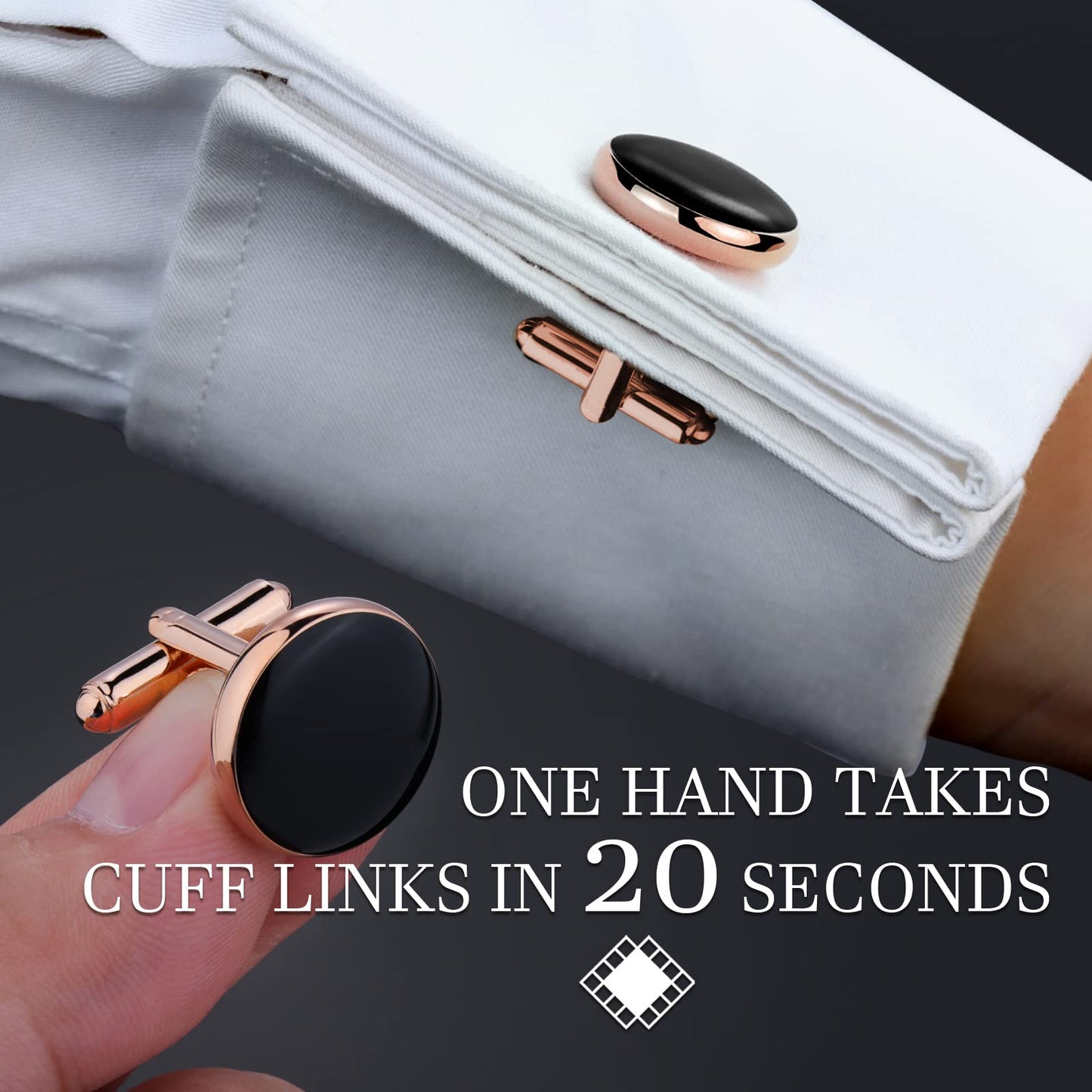 Men’s Cufflinks and Tuxedo Studs Set