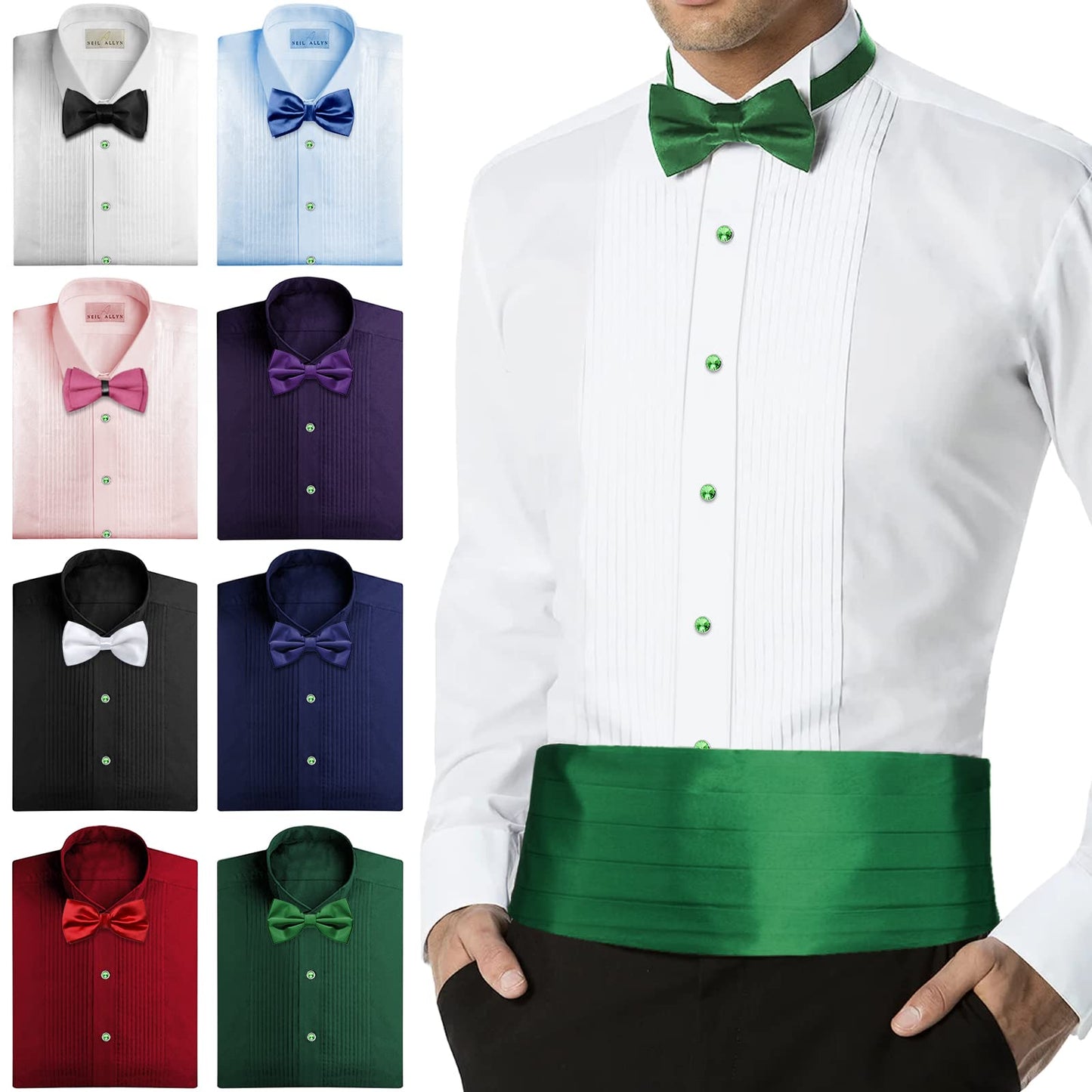 Crystal Shirt Studs for Men's Tuxedo Shirt