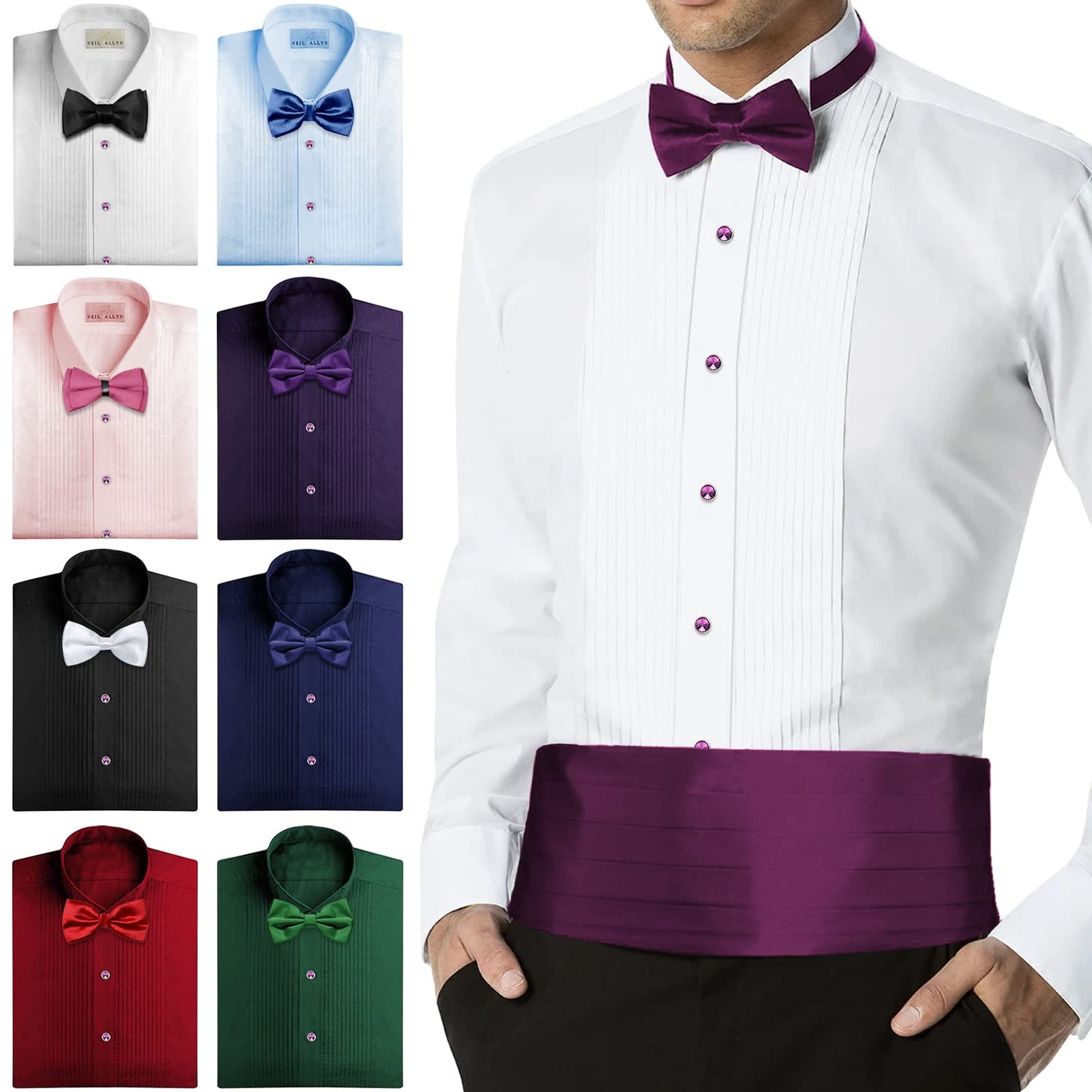 Crystal Shirt Studs for Men's Tuxedo Shirt