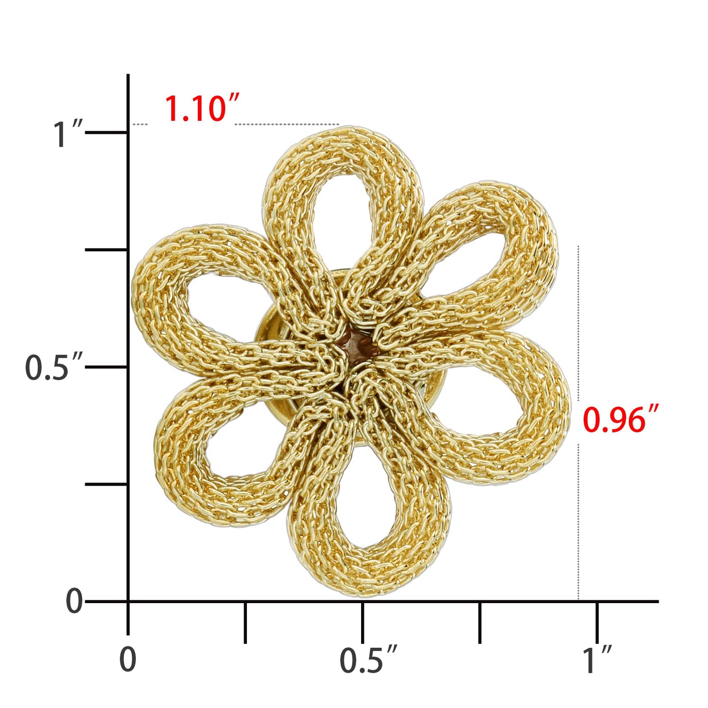 18K Gold Tone lapel Pins Brooch for Men Suit