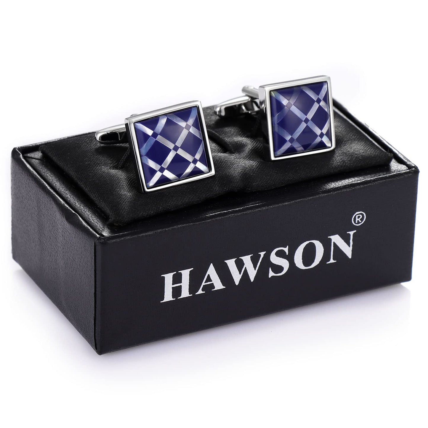 Handmade Classic Mother of Pearl Silver Cuff Links