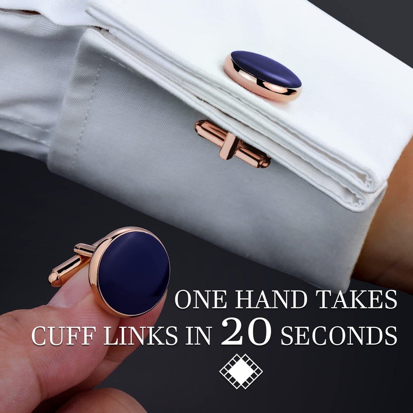 Men’s Cufflinks and Tuxedo Studs Set