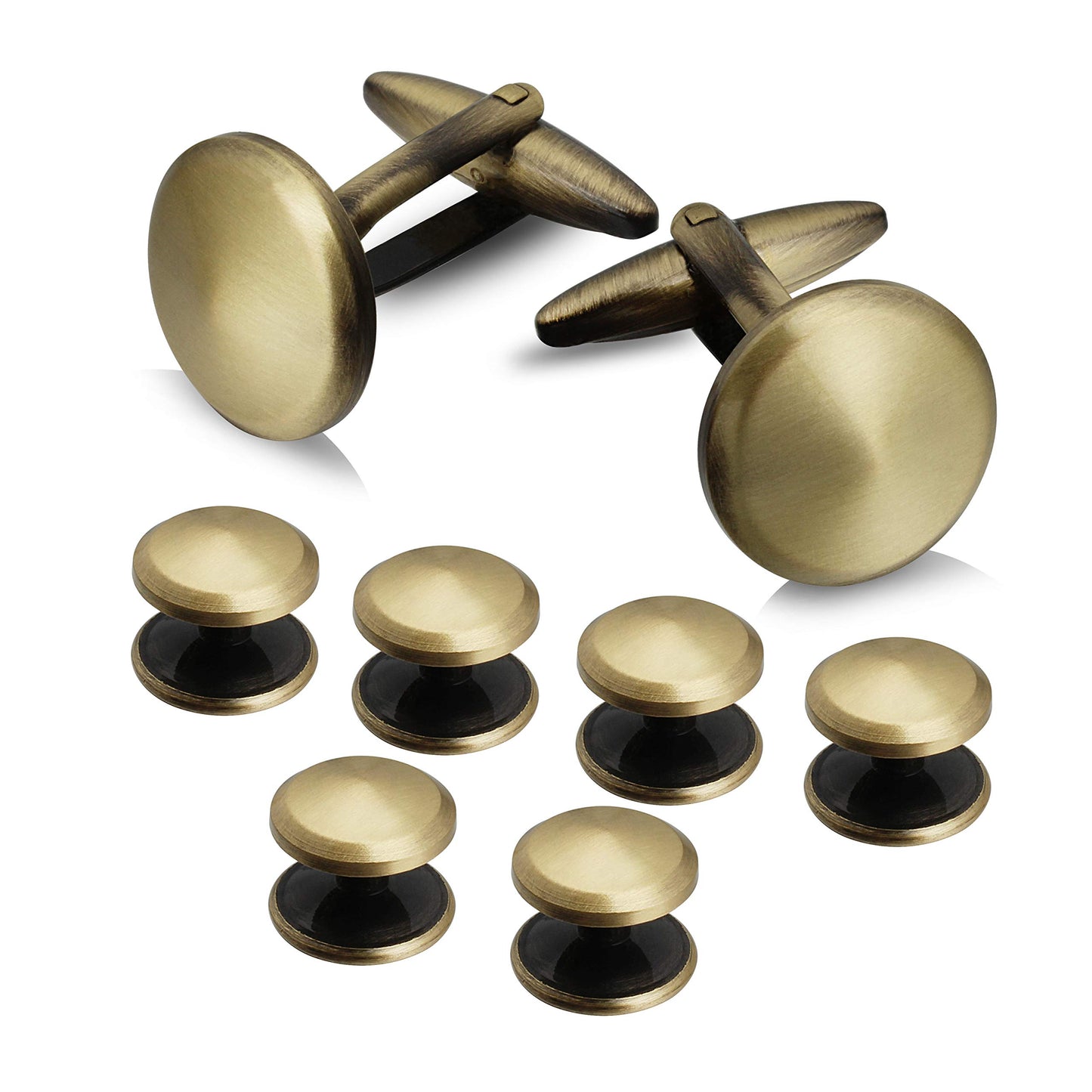 Men’s Cufflinks and Tuxedo Studs Set with Gift Box