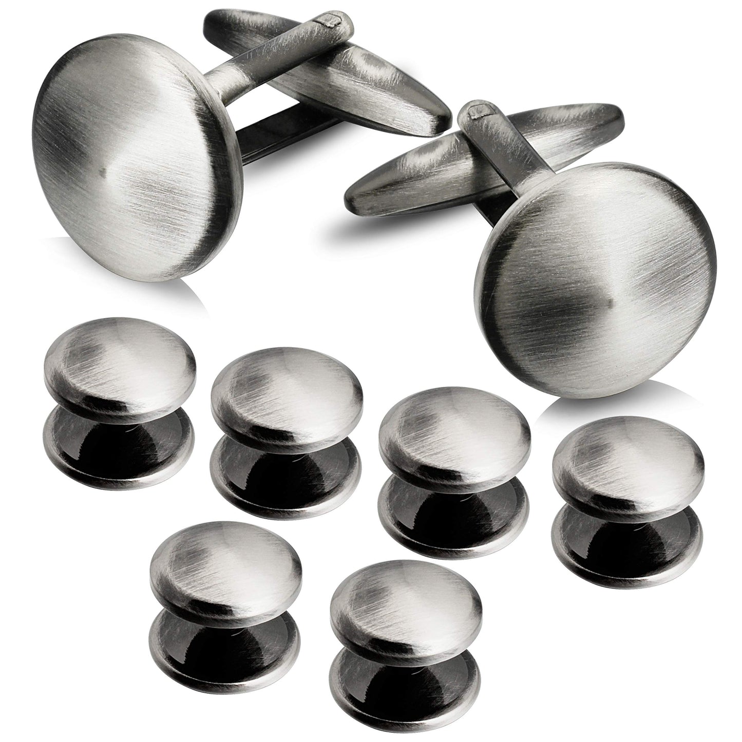 Men’s Cufflinks and Tuxedo Studs Set with Gift Box