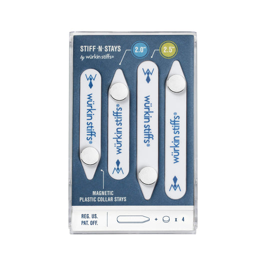 Würkin Stiffs Plastic Magnetic Collar Stays As Seen on Shark Tank | Stiff-N-Stays Collar Inserts