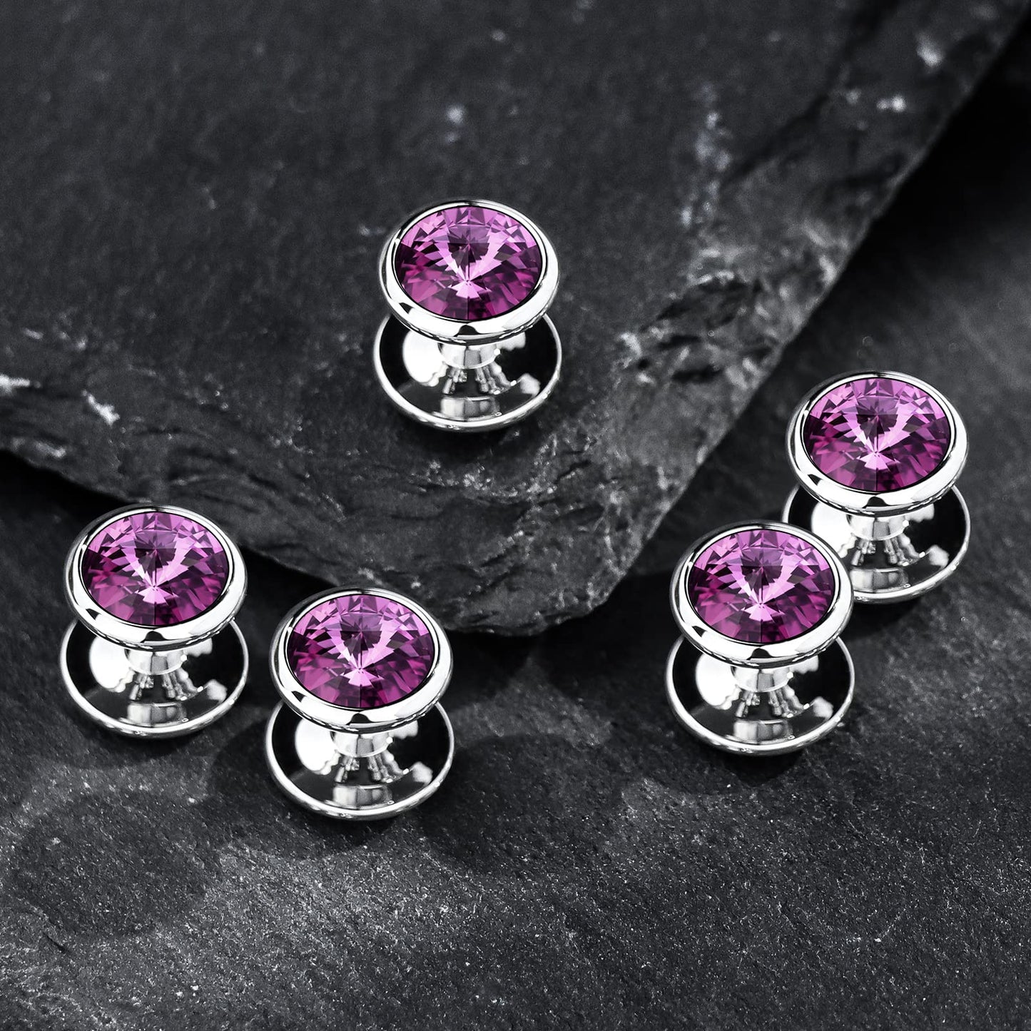 Crystal Shirt Studs for Men's Tuxedo Shirt