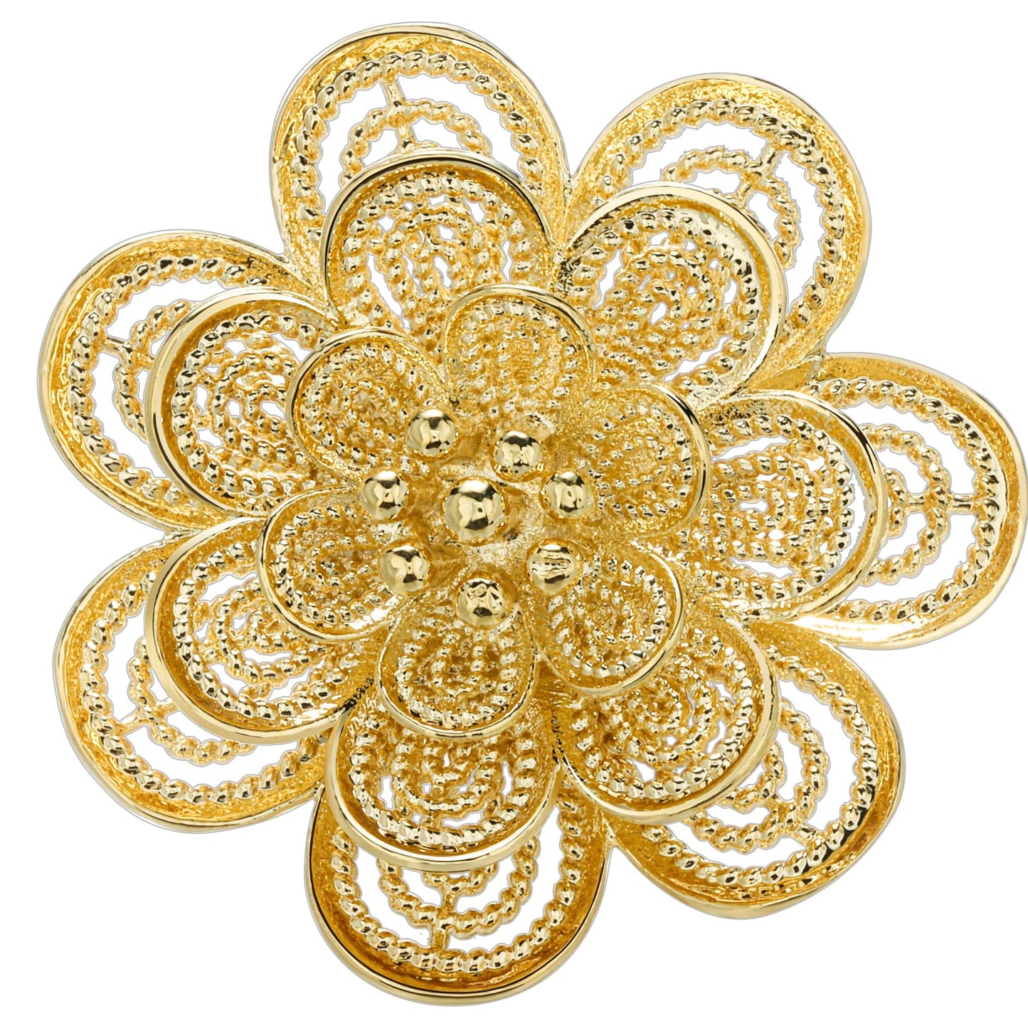 18K Gold Tone lapel Pins Brooch for Men Suit