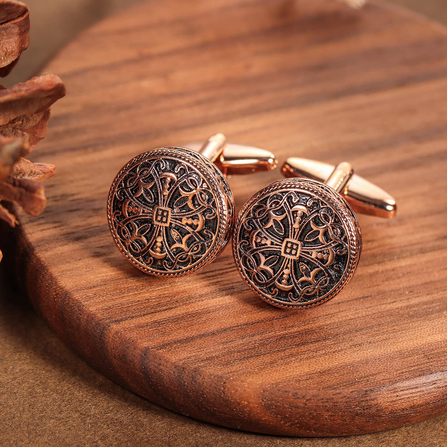 Gold Cufflinks and Tuxedo Studs for Men