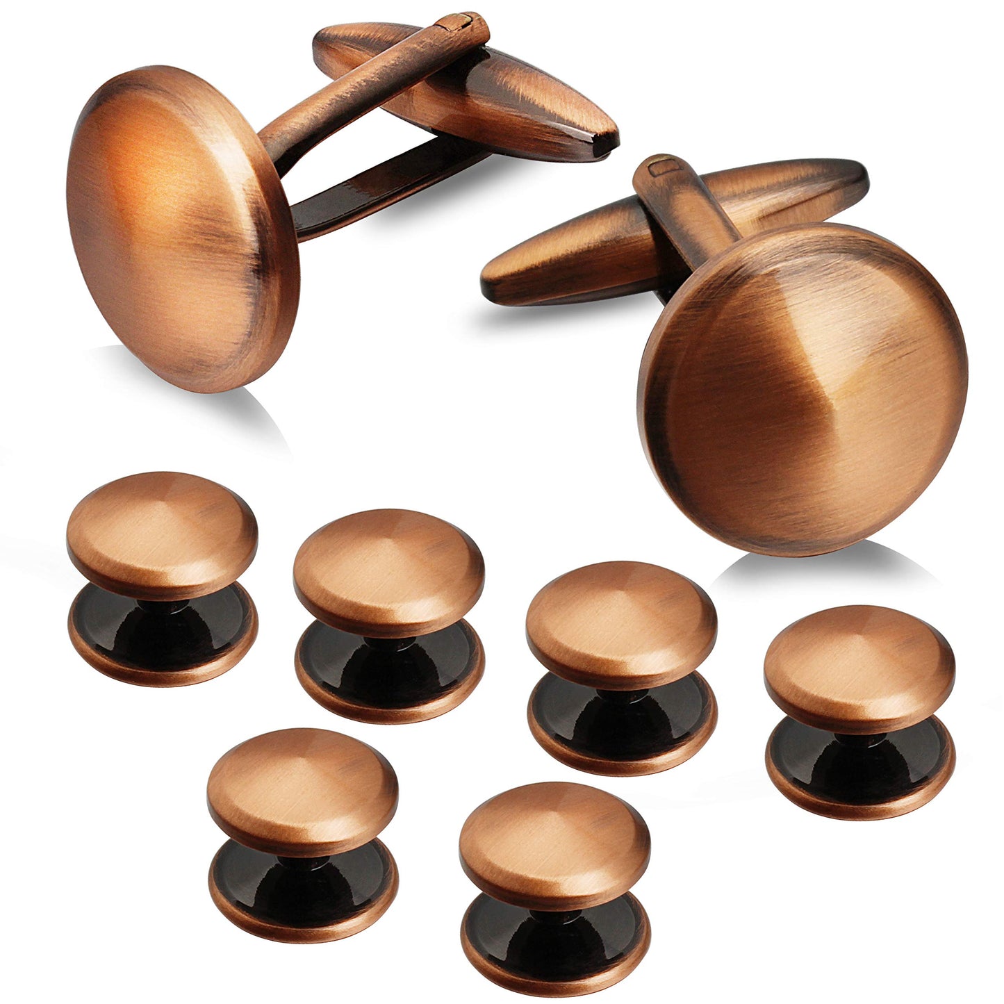 Men’s Cufflinks and Tuxedo Studs Set with Gift Box