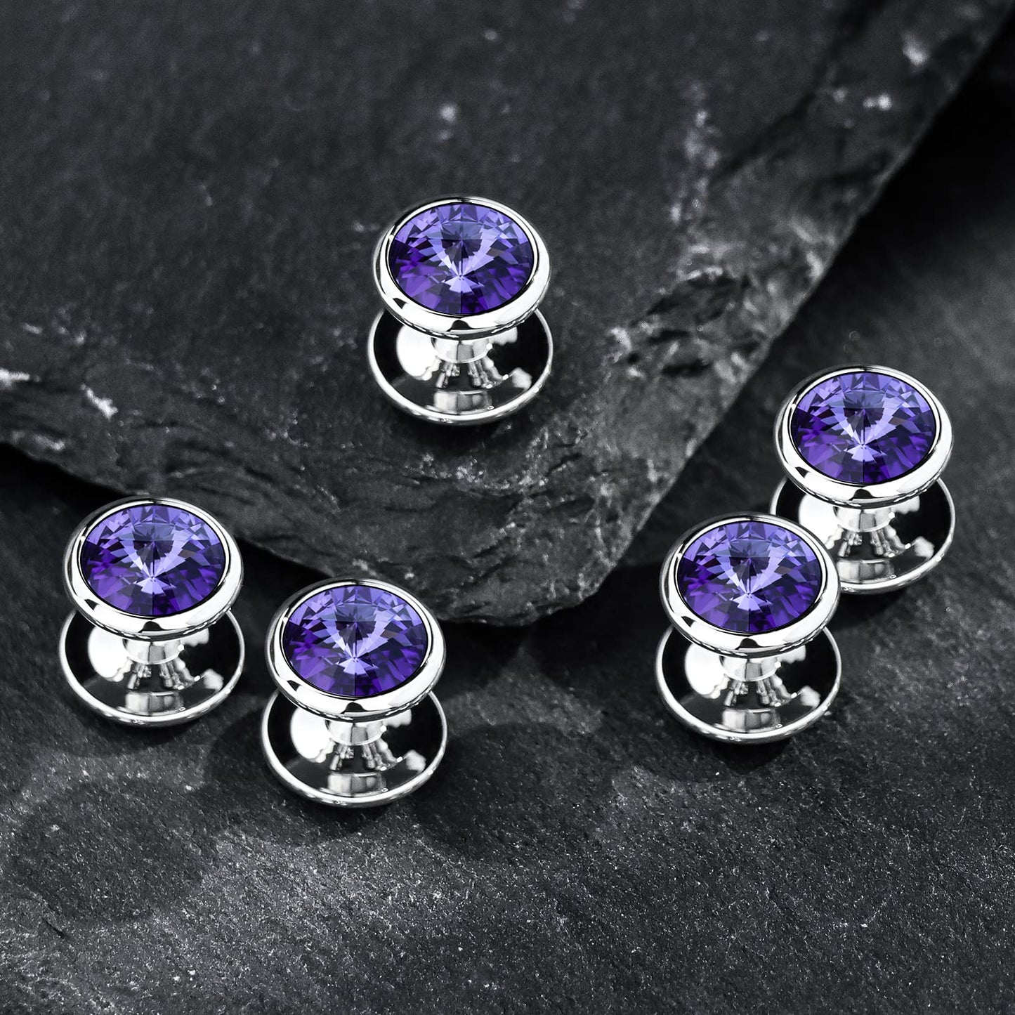 Crystal Shirt Studs for Men's Tuxedo Shirt