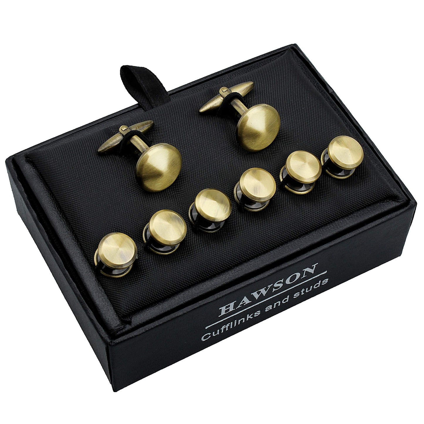 Men’s Cufflinks and Tuxedo Studs Set with Gift Box