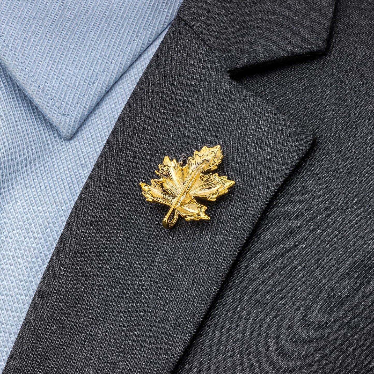 18K Gold Tone lapel Pins Brooch for Men Suit